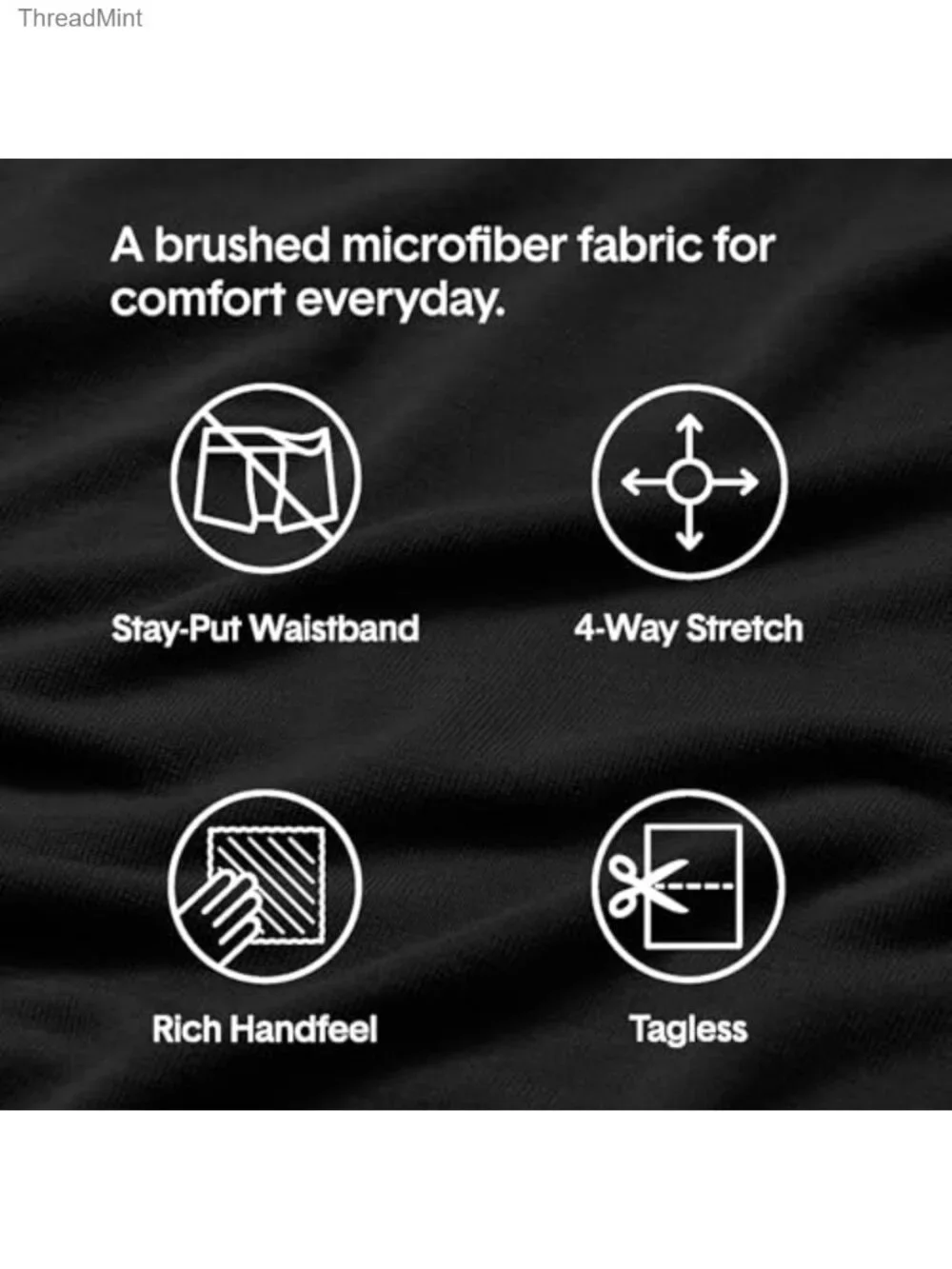 Men's 3-Pack Comfort Micro Trunk Boxer Briefs 4